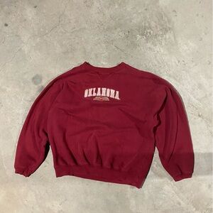 Vintage red Oklahoma crewneck cadre athletic L